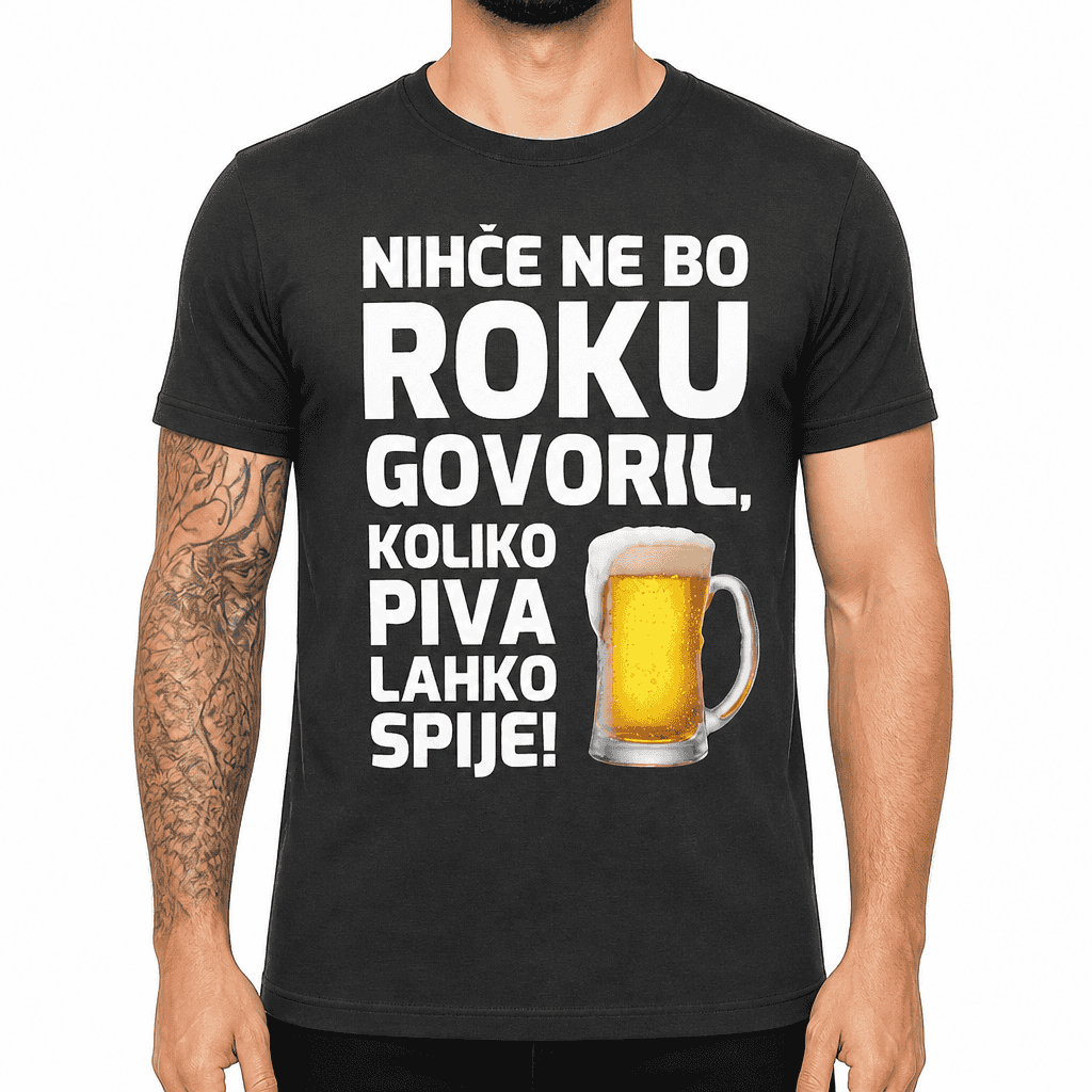 Smešna majica nihče pivo krigla