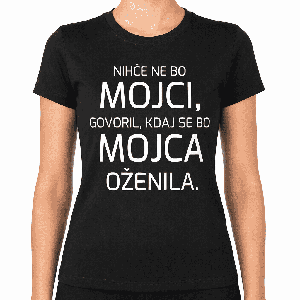Smešna majica nihče oženil oženila