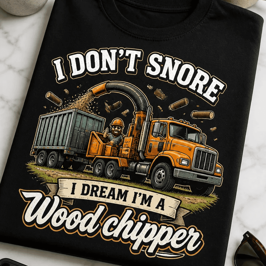 Majica za smrčače - I DON'T SNORE I DREAM I'M A Wood chipper