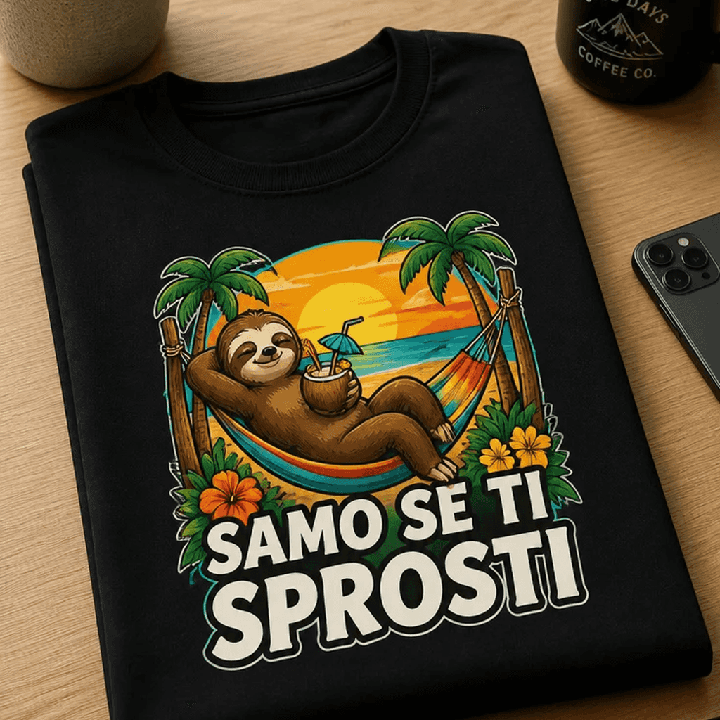 Majica za zbadljiveže - SAMO SE TI SPROSTI