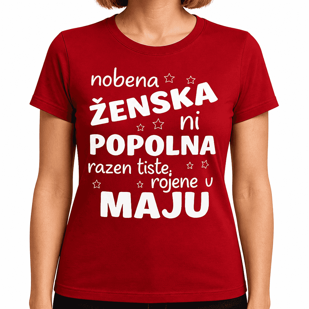 Smešna majica nobena ženska ni popolna (mesec po želji)