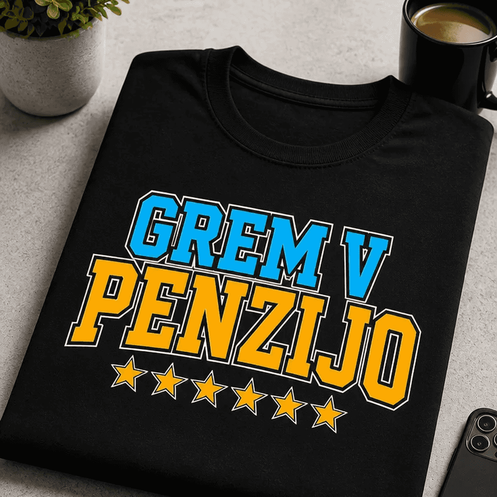 Majica za upokojence - GREM V PENZIJO