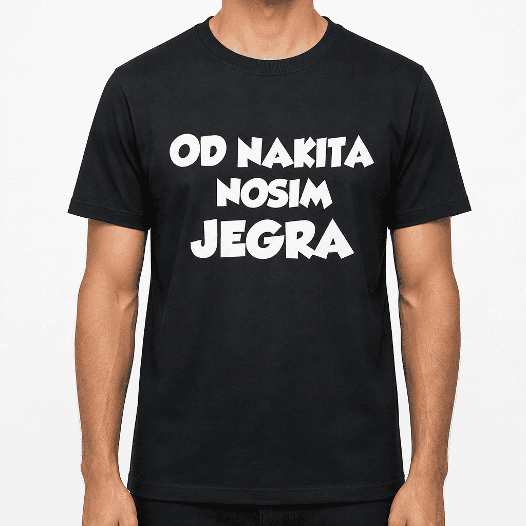 Smešna majica OD NAKITA NOSIM JEGRA