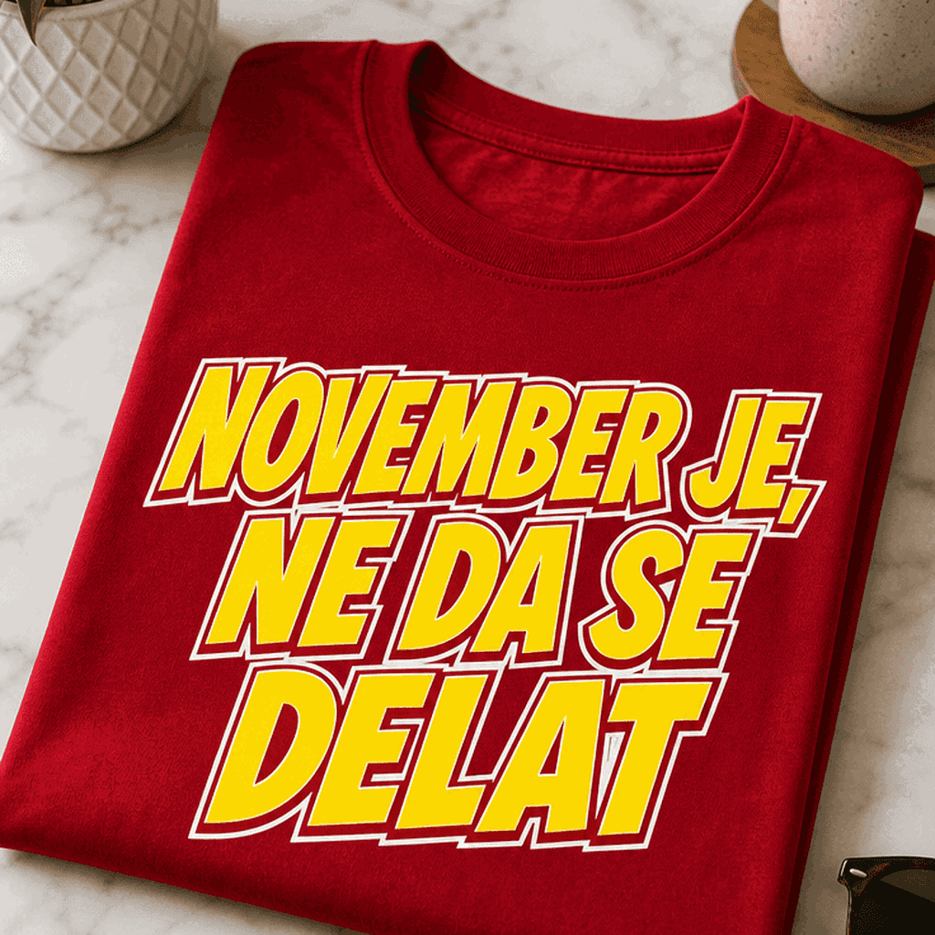 Majica november je, ne da se delat