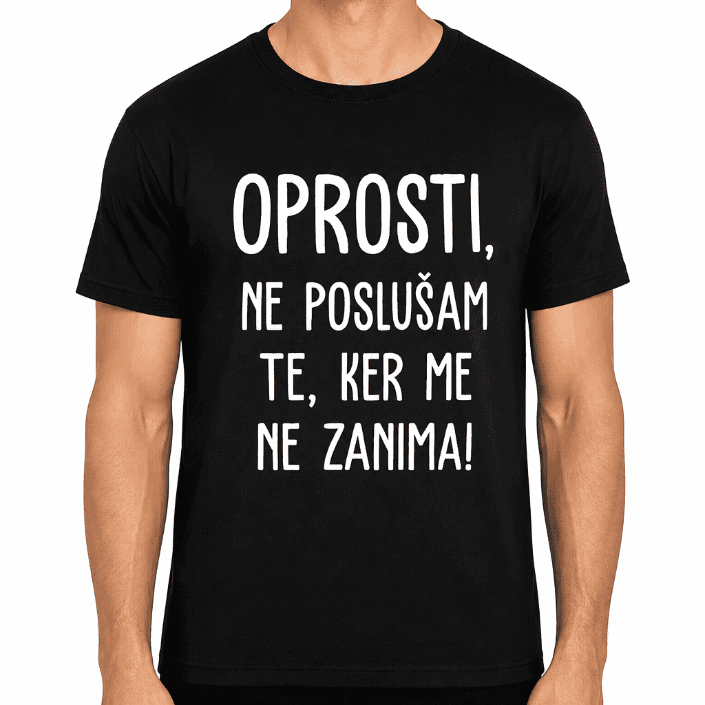 Smešna majica oprosti ne poslušam