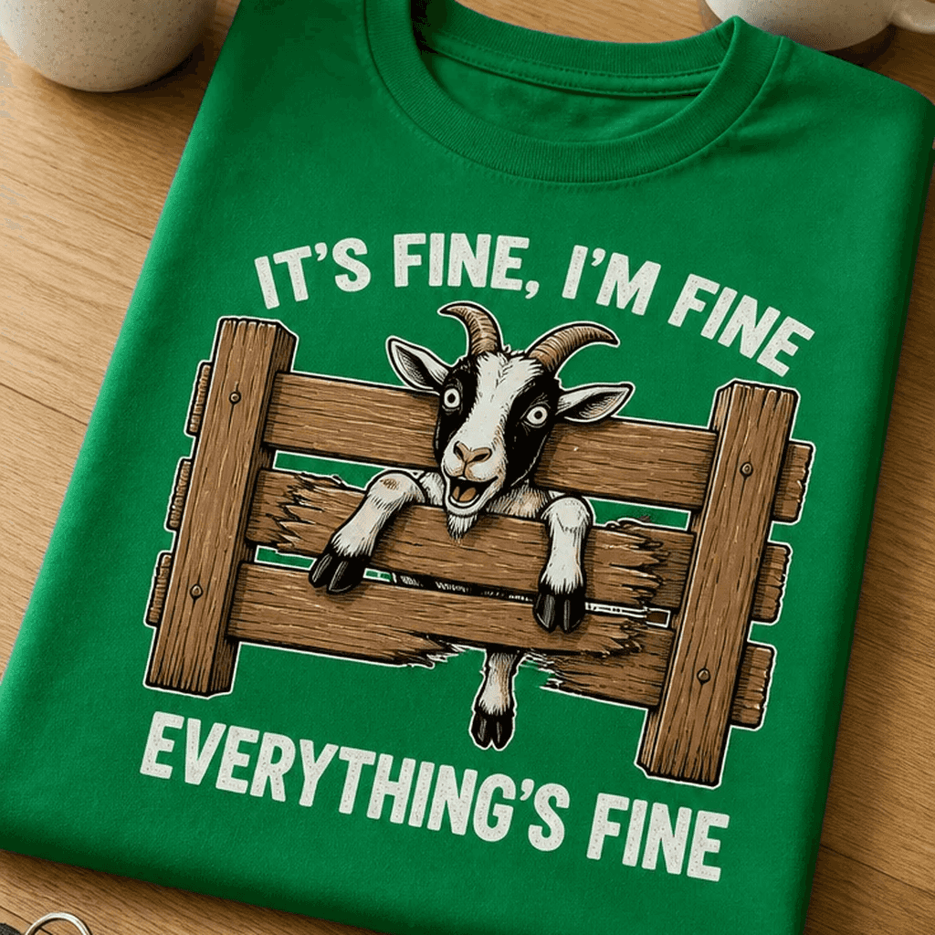 Majica za vse z živci na preizkušnji it’s fine, i’m fine