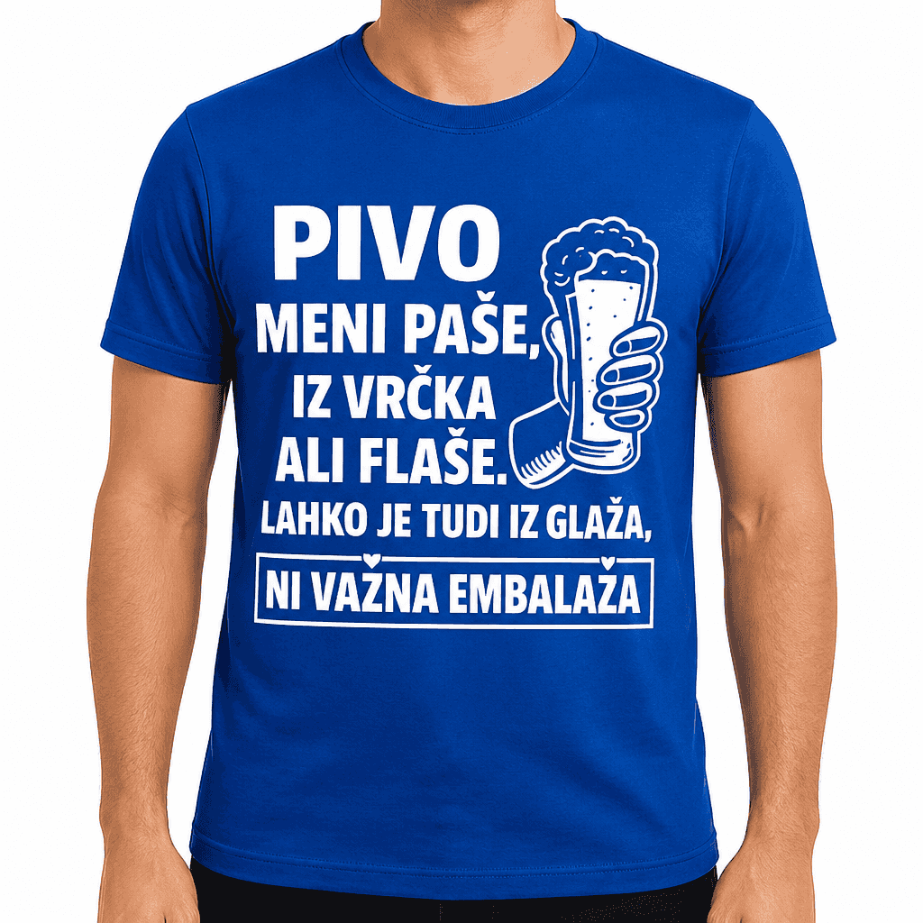 Smešna majica Pivo meni paše