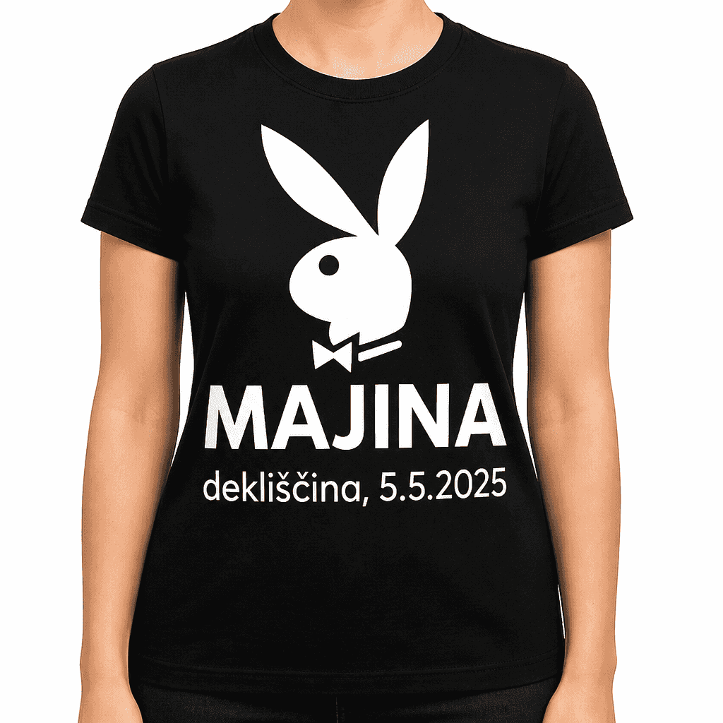 Smešna majica playboy IME dekliščina DATUM