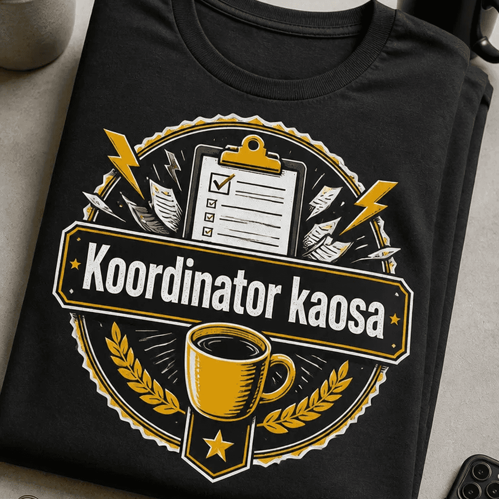 Majica z napisom Koordinator kaosa