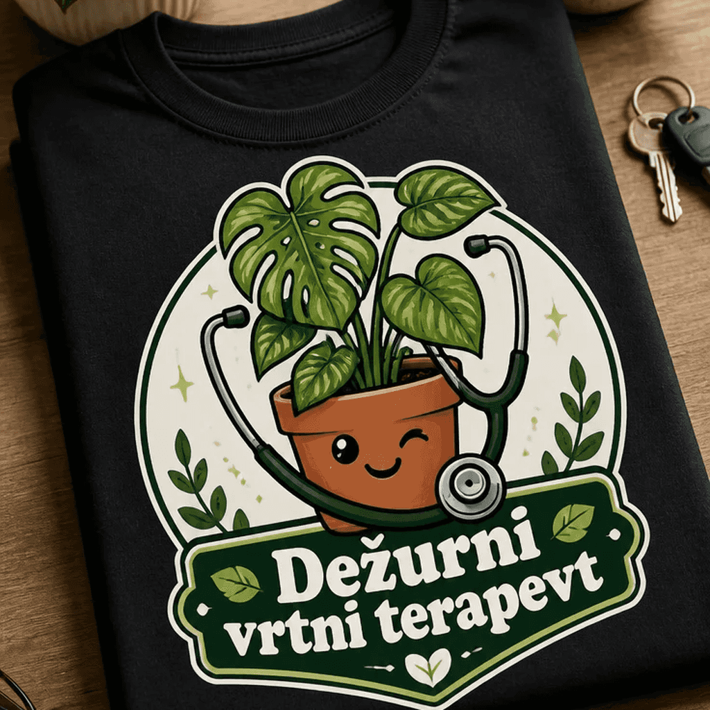 Majica z motivom Dežurni vrtni terapevt