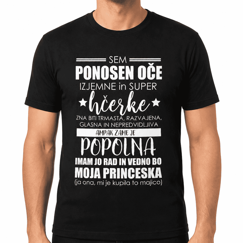 Smešna majica ponosen oče hčerke