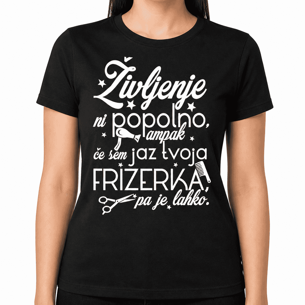 Smešna majica popolna frizerka