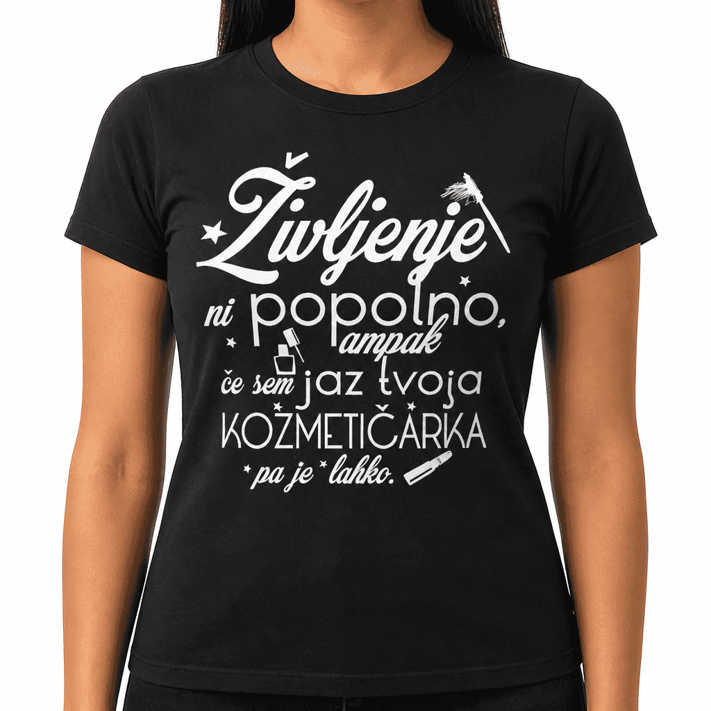 Smešna majica popolna kozmetičarka