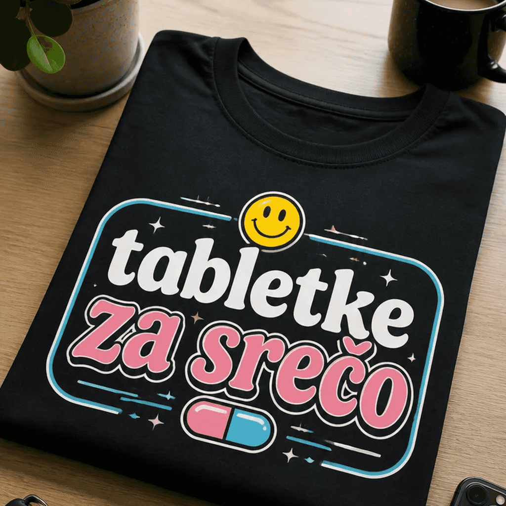 Smešna majica tabletke za srečo