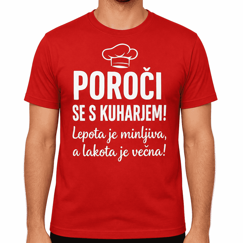 Smešna majica Poroči se s kuharjem