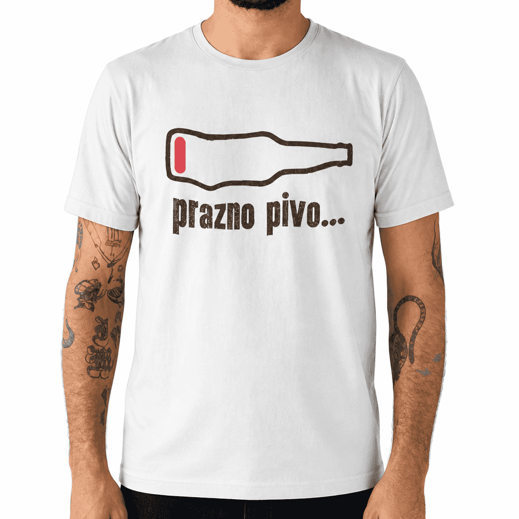 Smešna majica prazno pivo