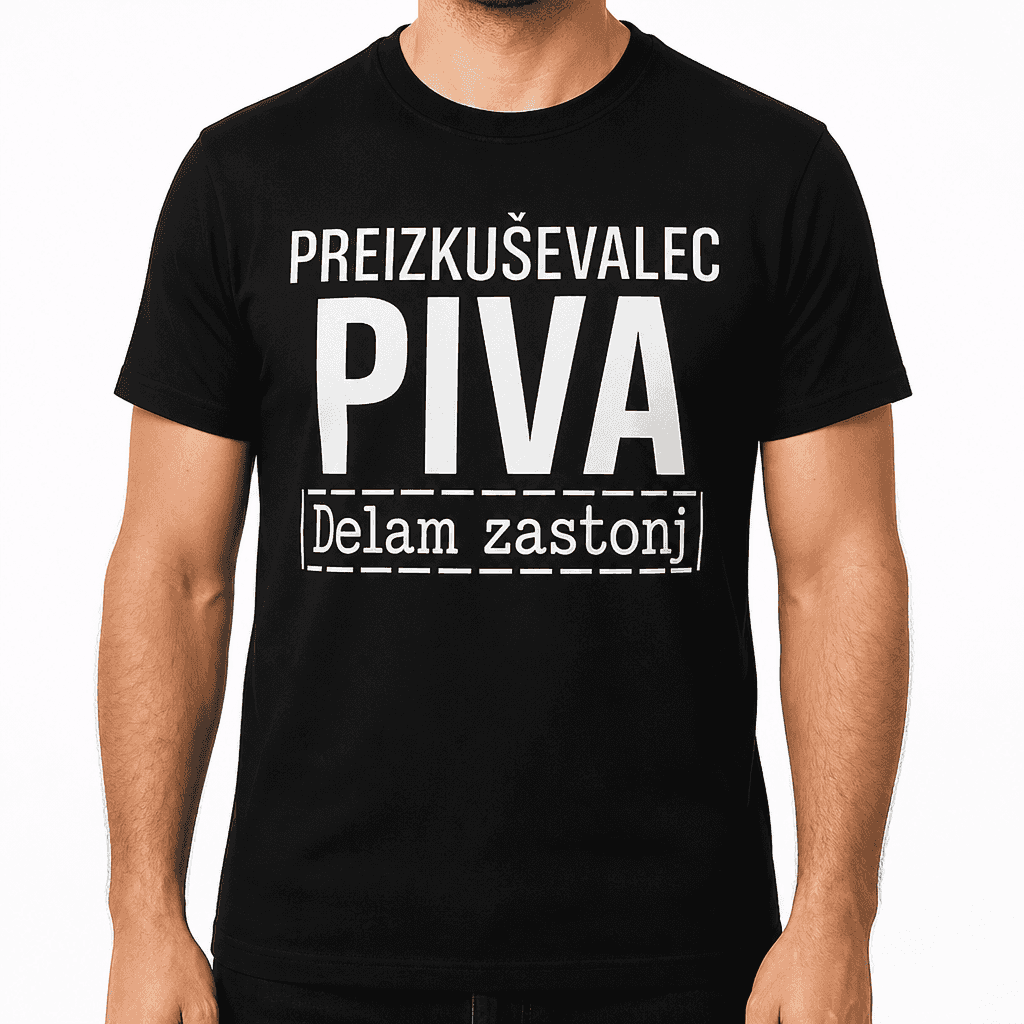 Smešna majica preizkuševalec piva