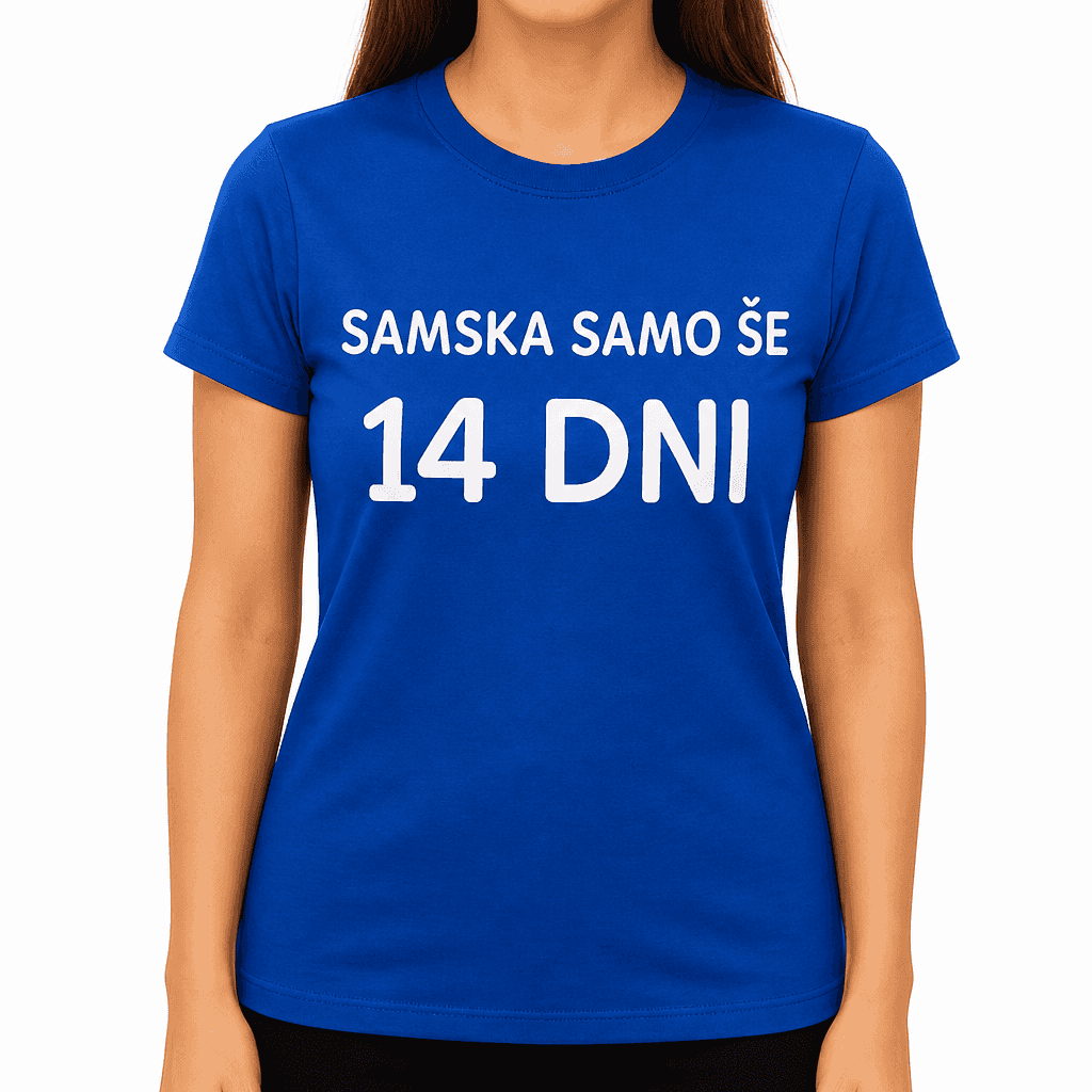 Smešna majica samska samo še 14 dni