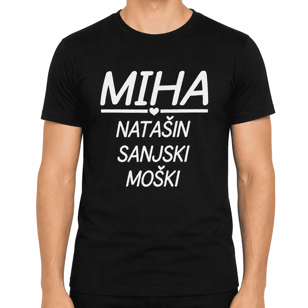 Smešna majica sanjski moški
