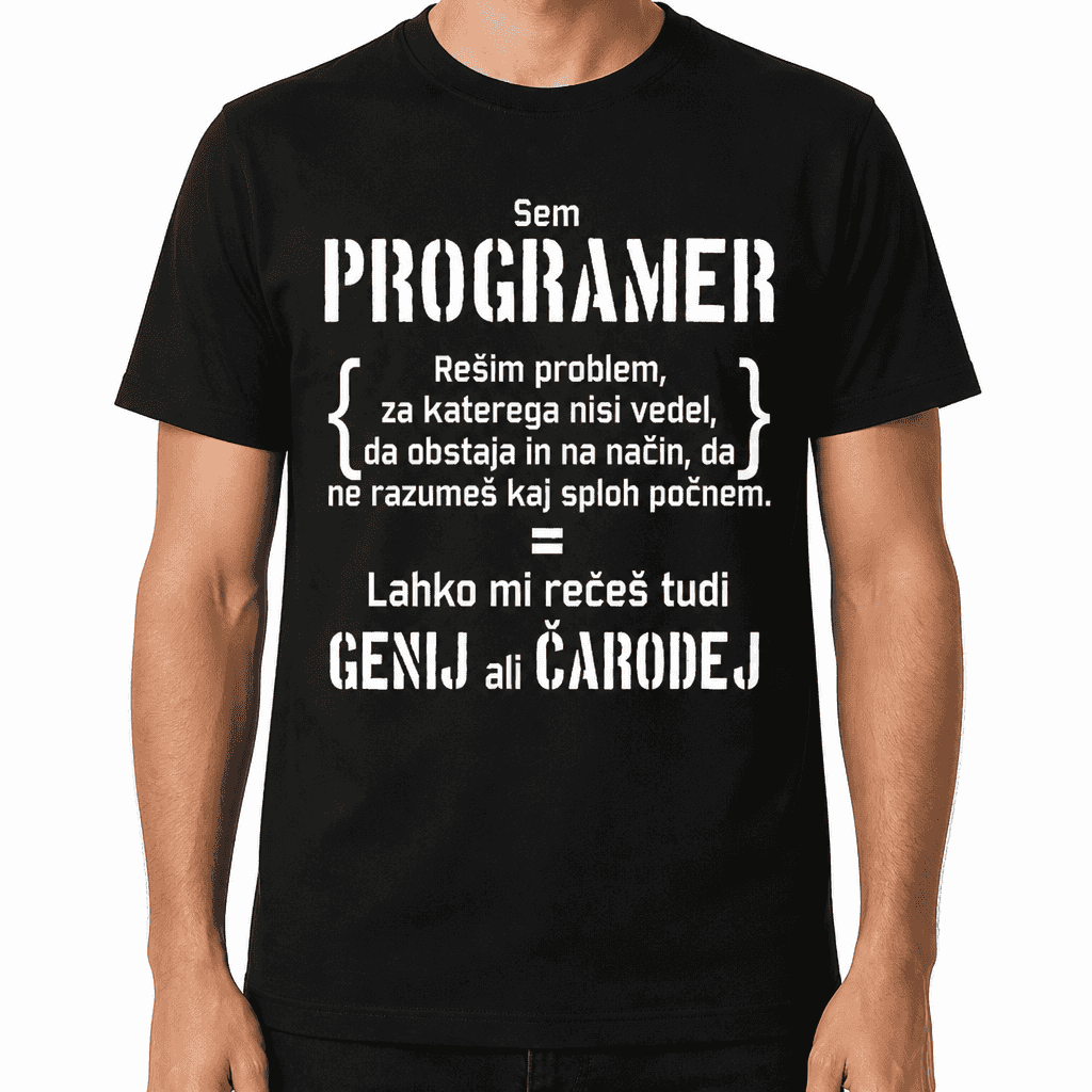 Smešna majica Sem programer