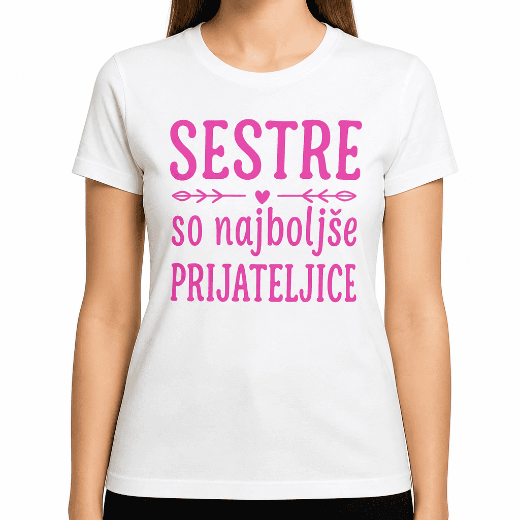 Smešna majica sestre so najboljše prijateljice