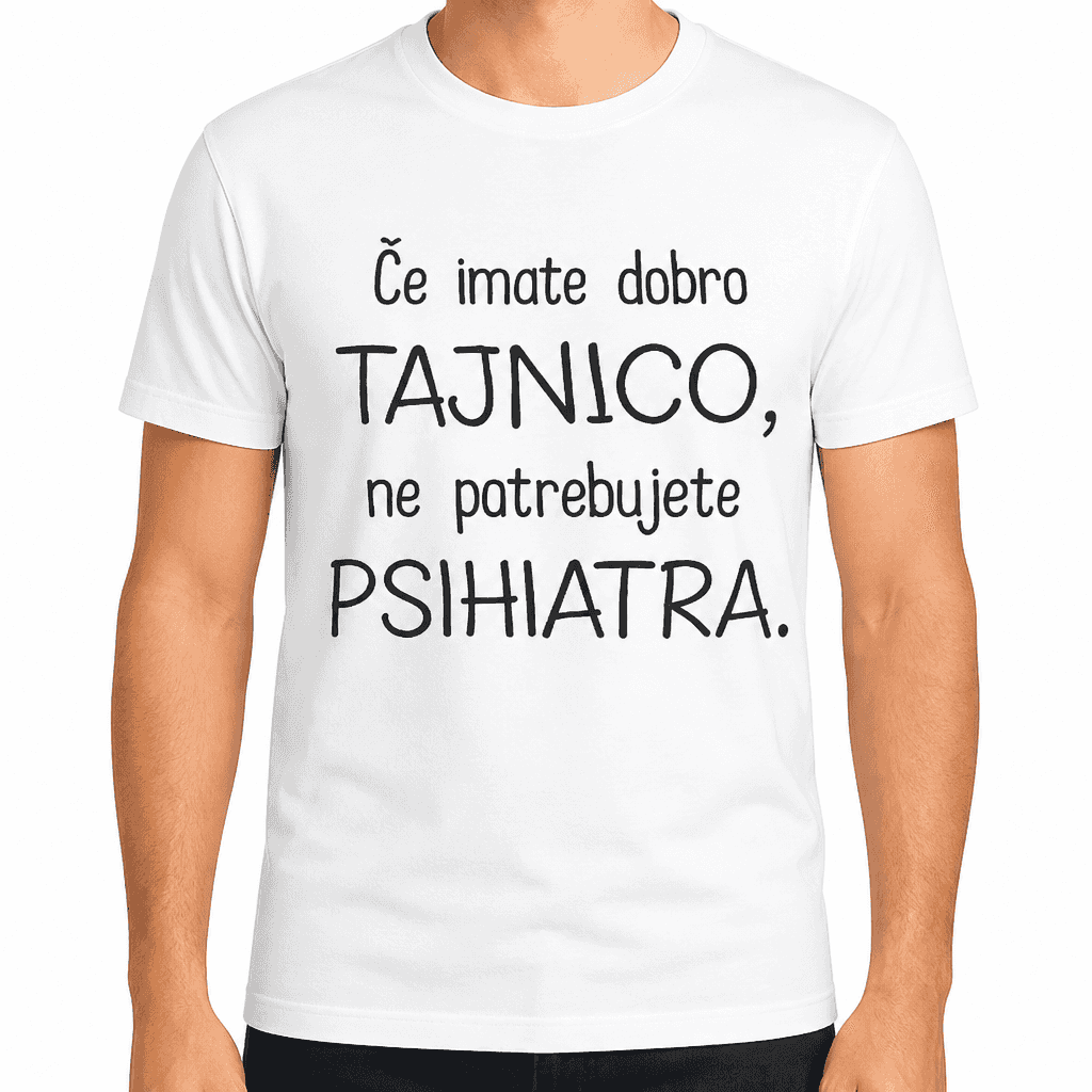 Smešna majica tajnica psihiater