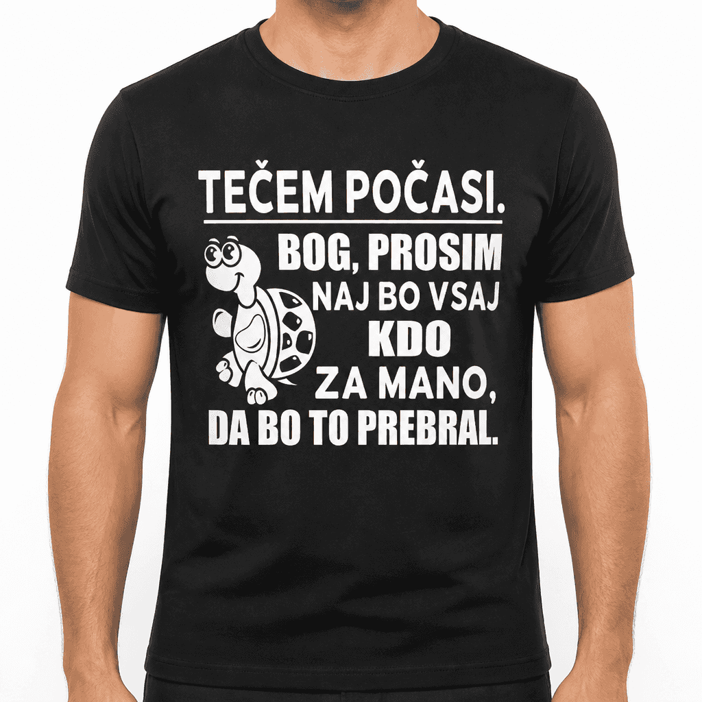 Smešna majica tečem počasi