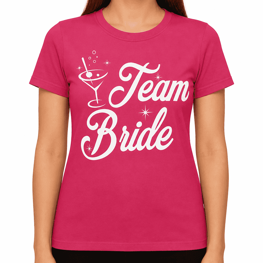 Smešna majica Team Bride kozarec