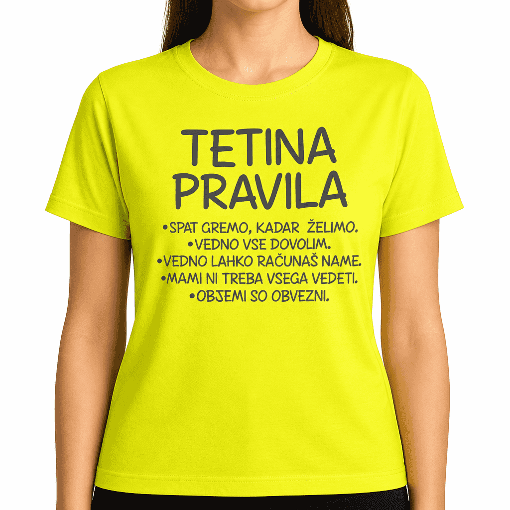 Smešna majica tetina pravila
