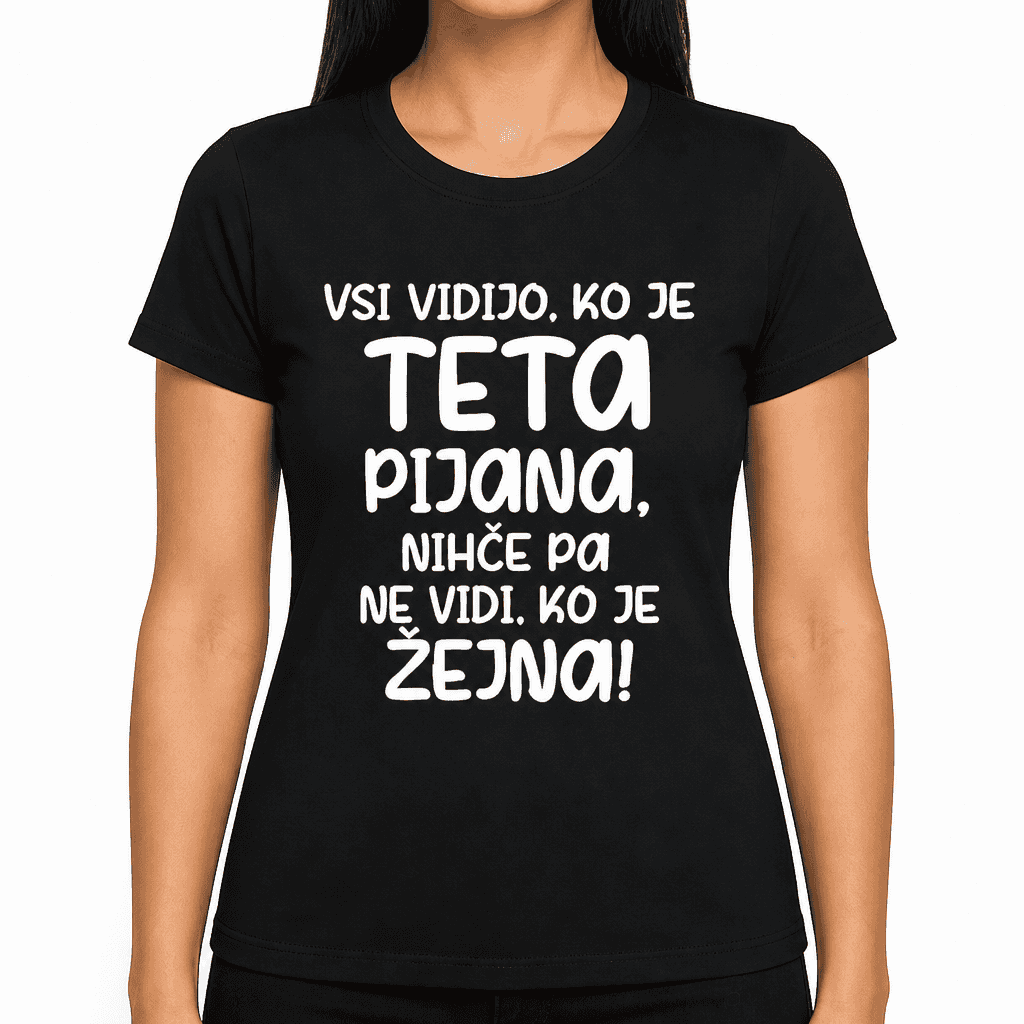 Smešna majica teta pijana
