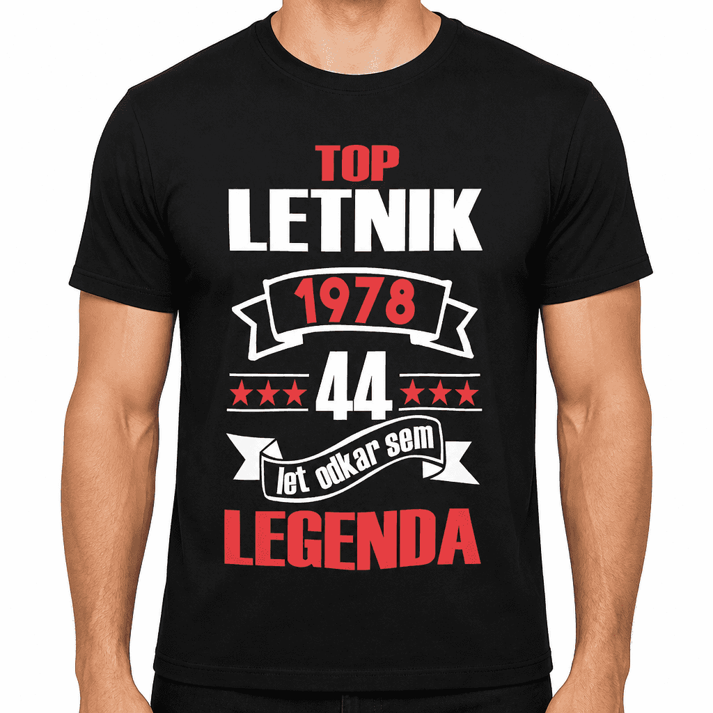 Smešna majica TOP letnik (po želji)