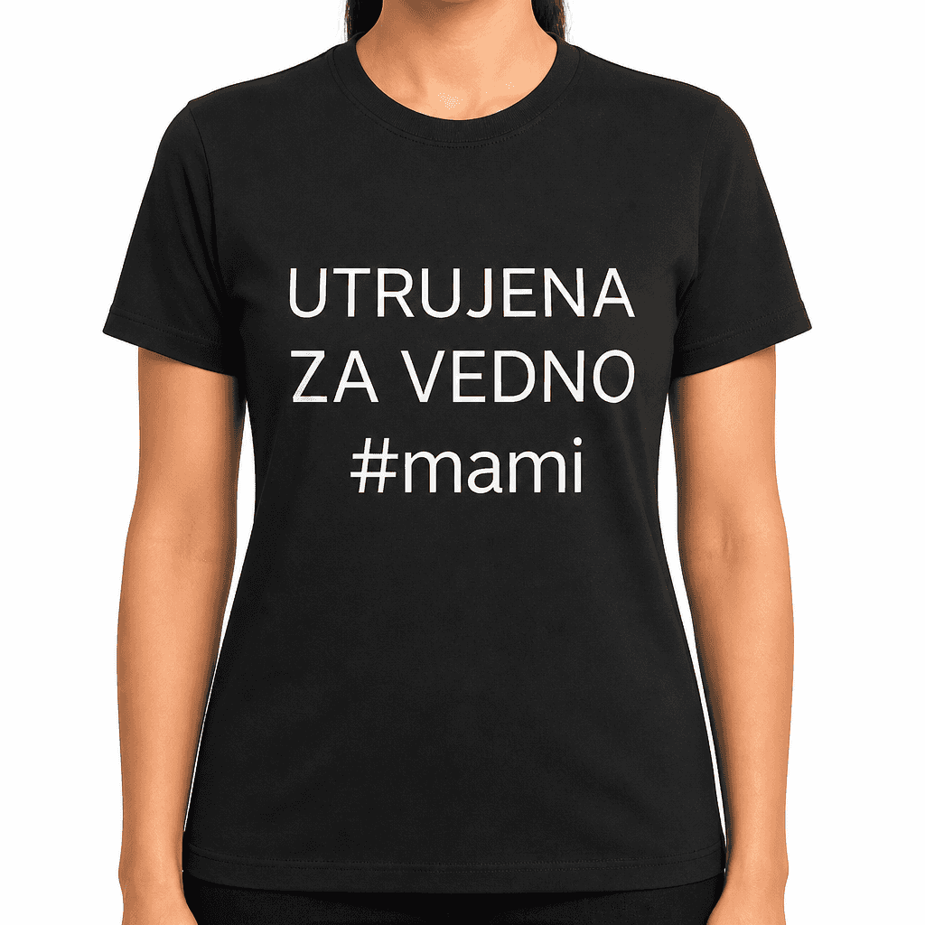 Smešna majica Utrujena za vedno
