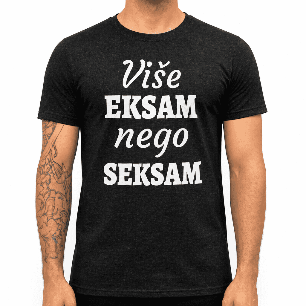 Smešna majica više eksam