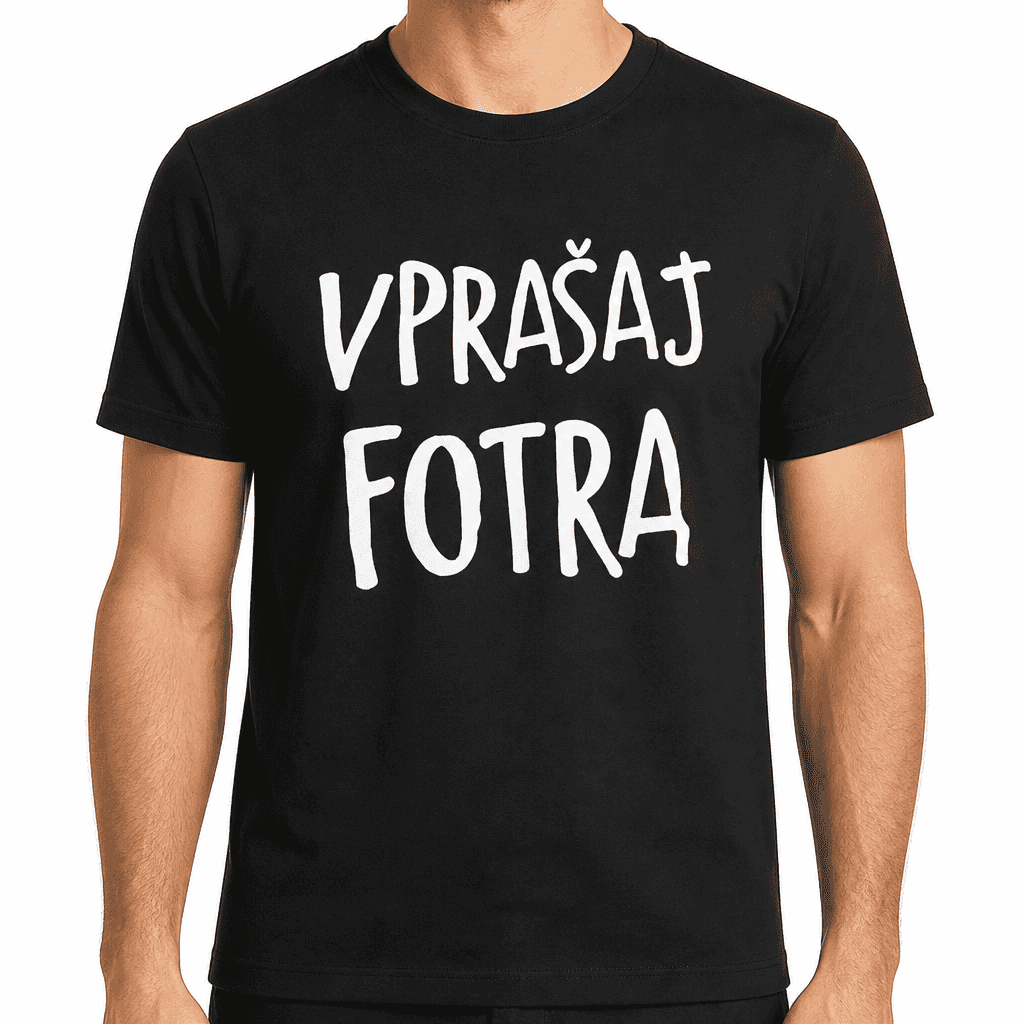 Smešna majica VPRAŠAJ FOTRA