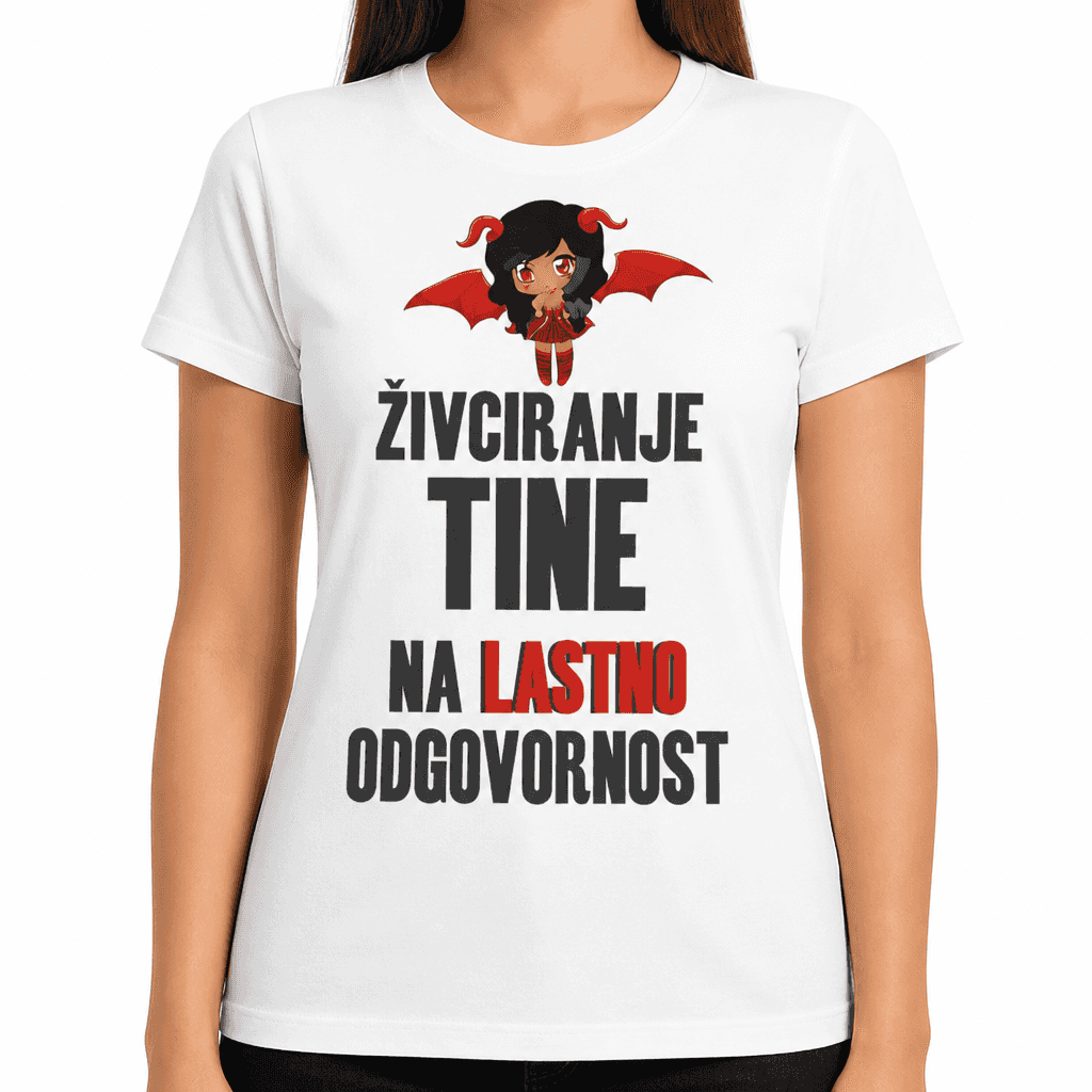 Majica živciranje na lastno odgovornost (ime po želji)