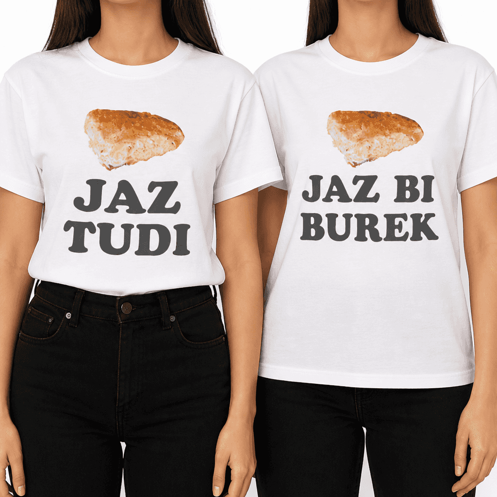 Smešni majici (komplet) jaz bi burek