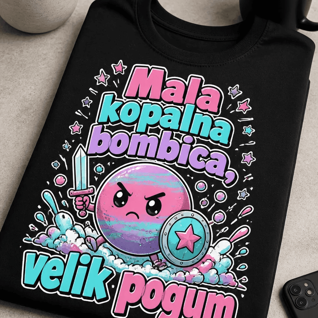 Majica Mala kopalna bombica, velik pogum