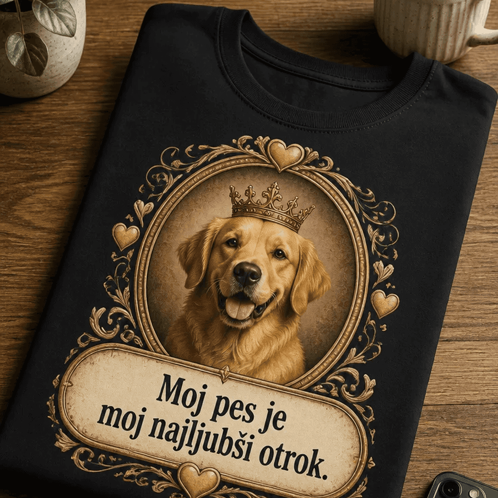 Majica s psom »Moj pes je moj najljubši otrok.«