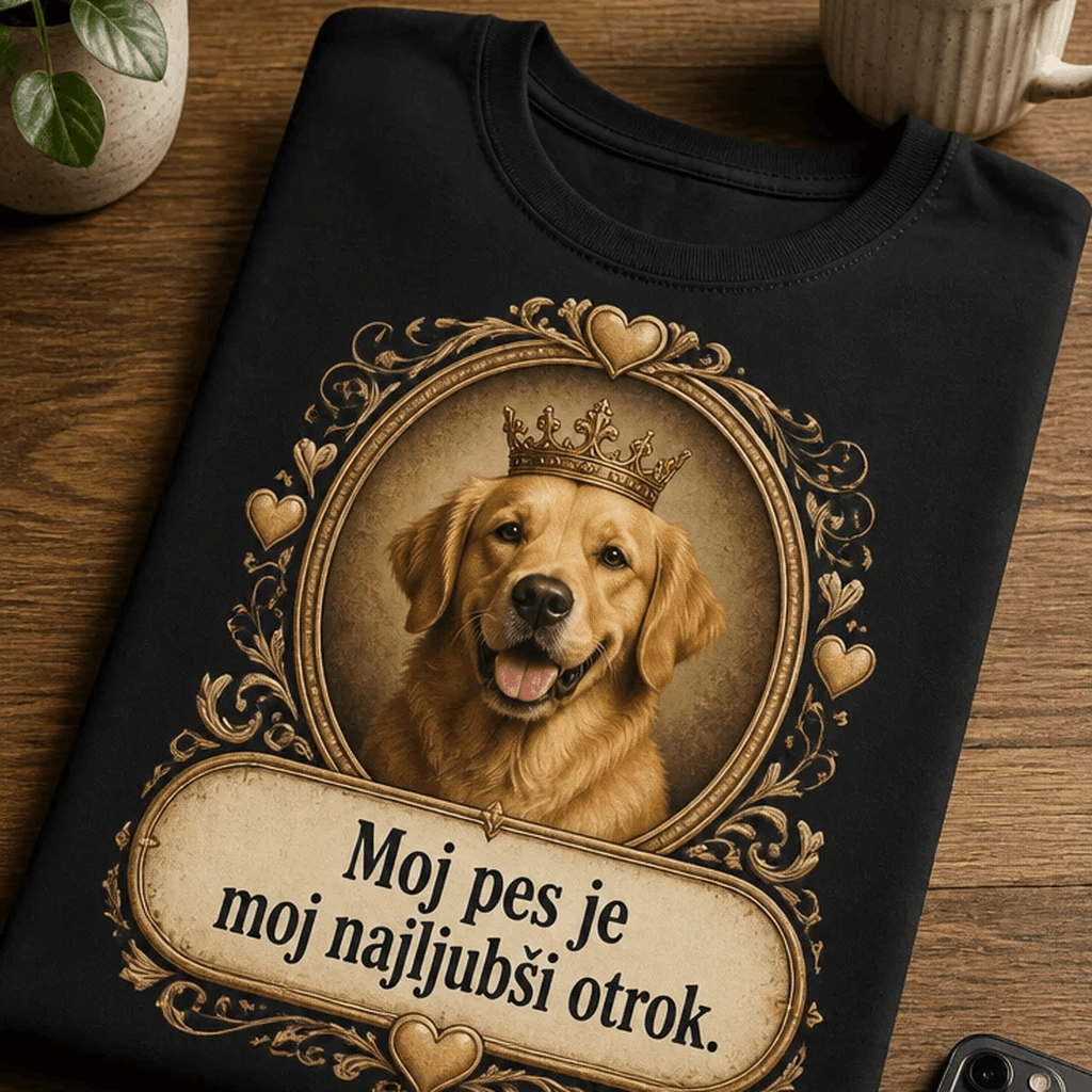 Majica s psom »Moj pes je moj najljubši otrok.«
