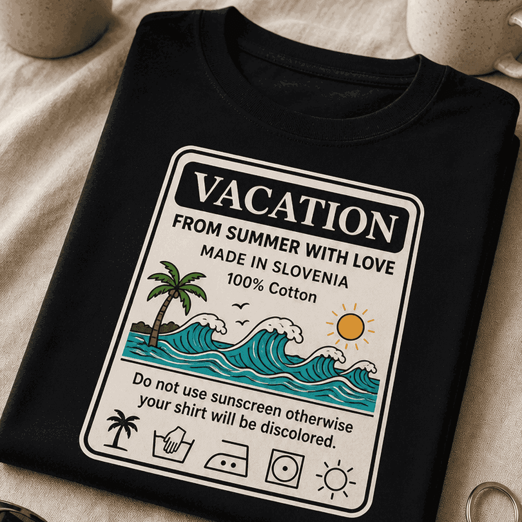 Majica vacation from summer with love made in slovenia