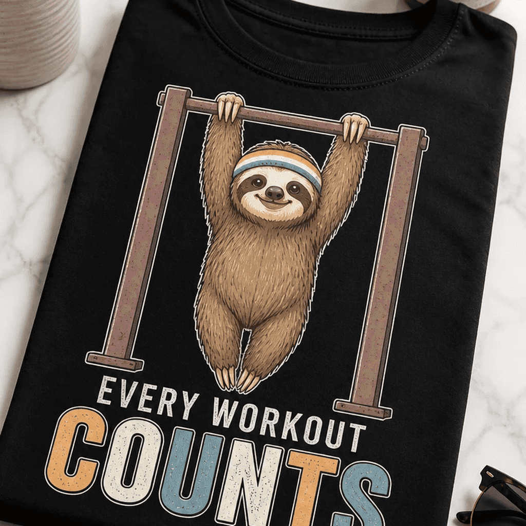 Majica za fitnes navdušence - EVERY WORKOUT COUNTS
