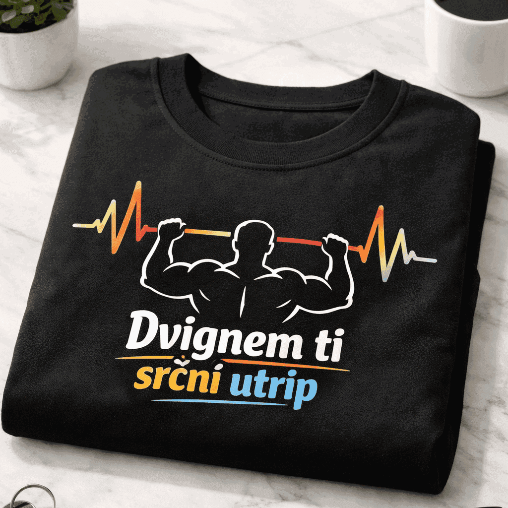 Majica za fitnes zapeljivce - Dvignem ti srčni utrip