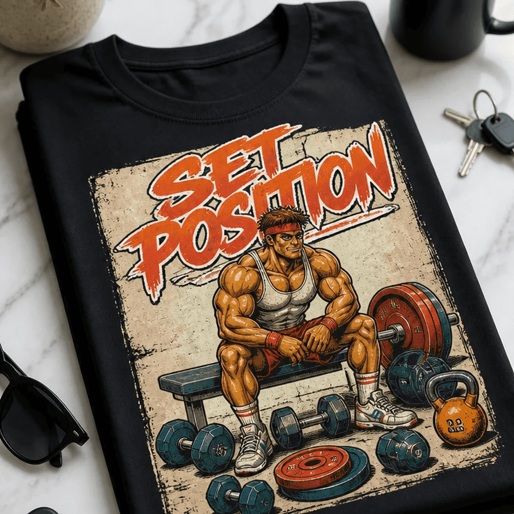 Majica za fitnes navdušence - Set position