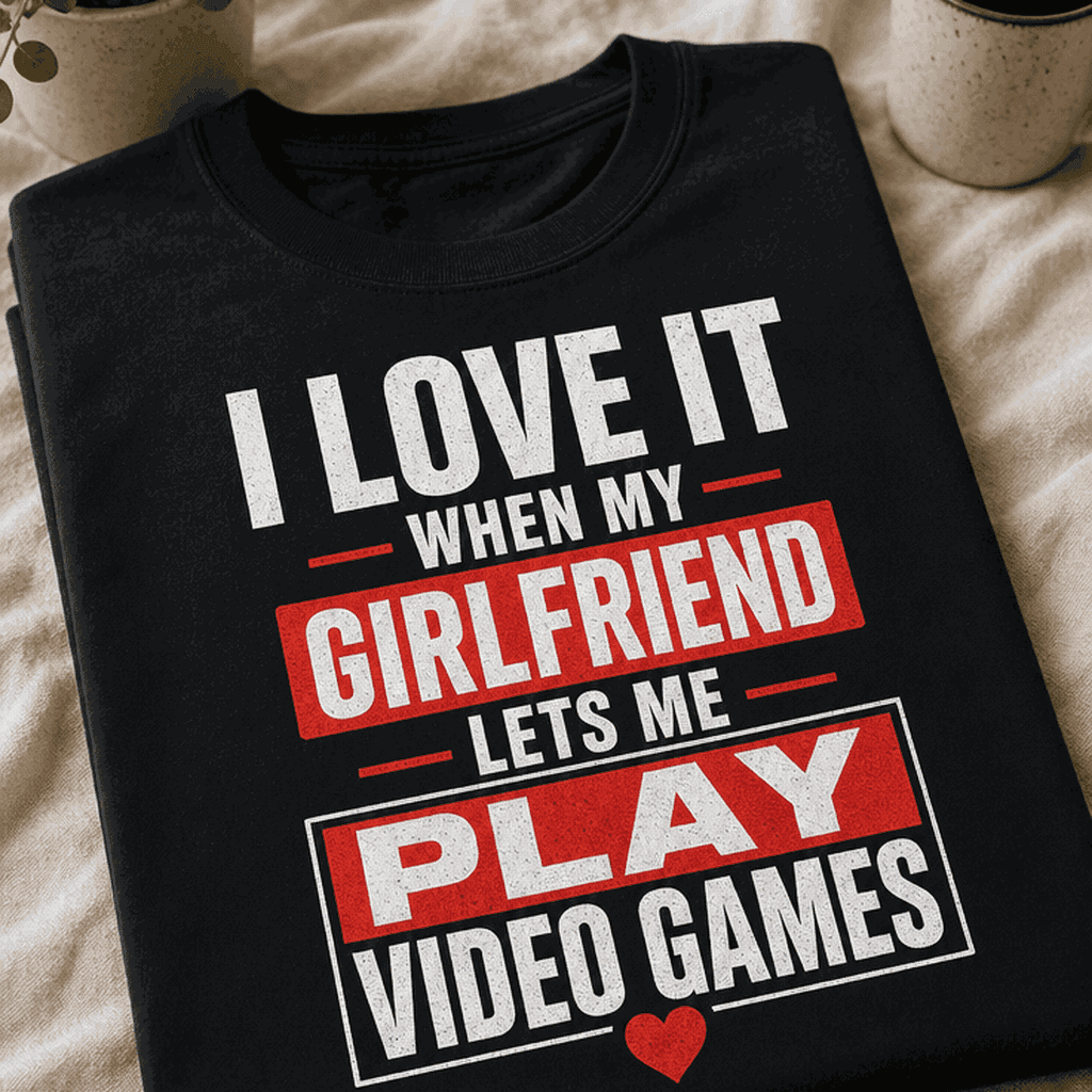 Majica za gamerje - ko mi punca pusti igrati igre