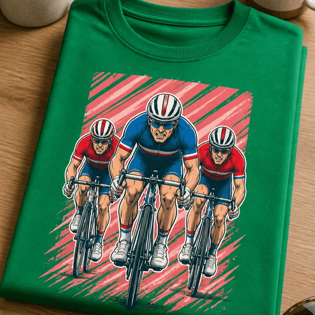 Majica za kolesarje - retro kolesarji
