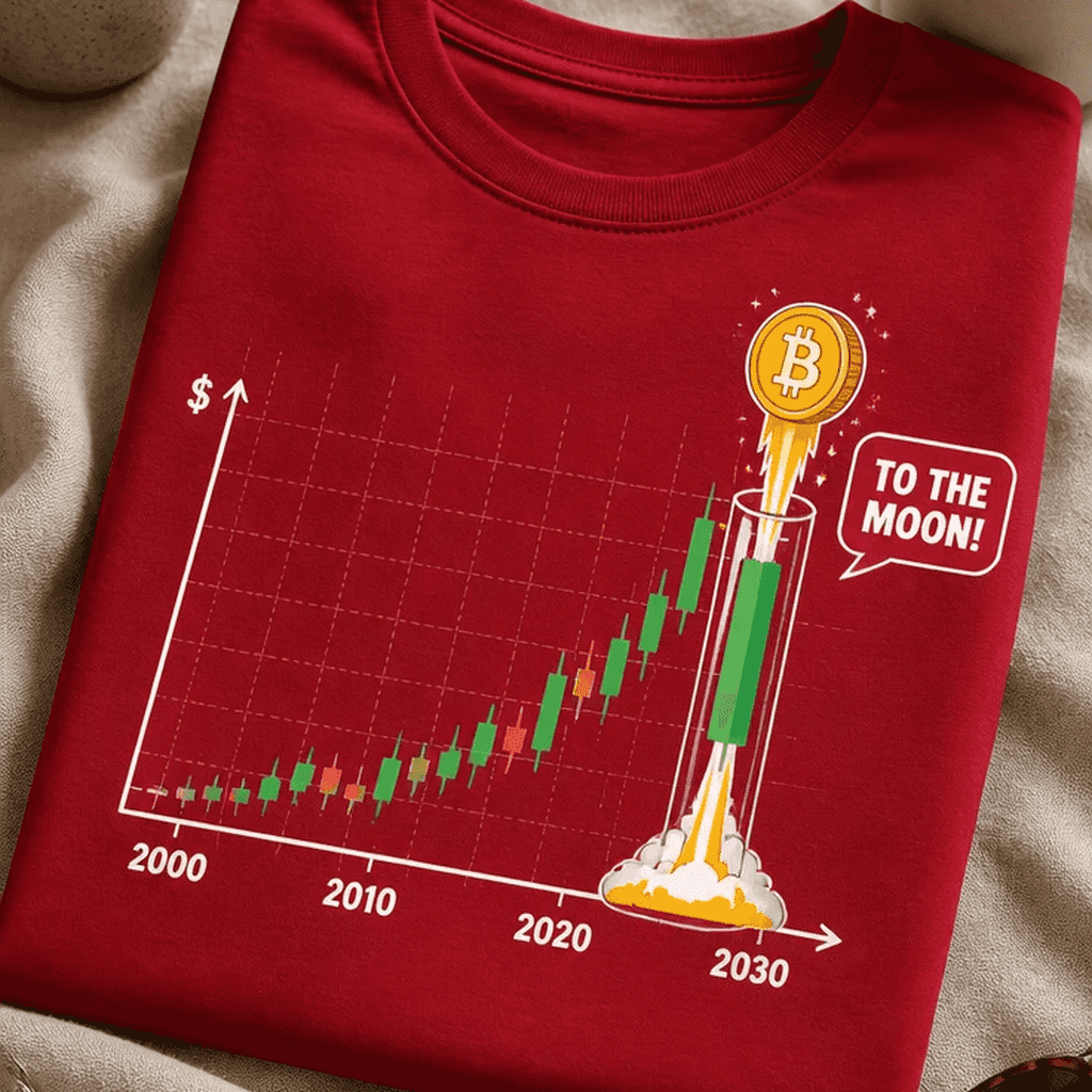 Majica za kripto navdušence - To the moon!