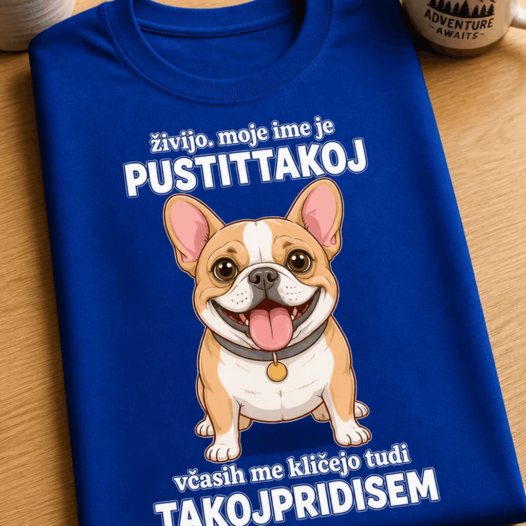 Majica za lastnike psov - živijo, moje ime je pustittakoj