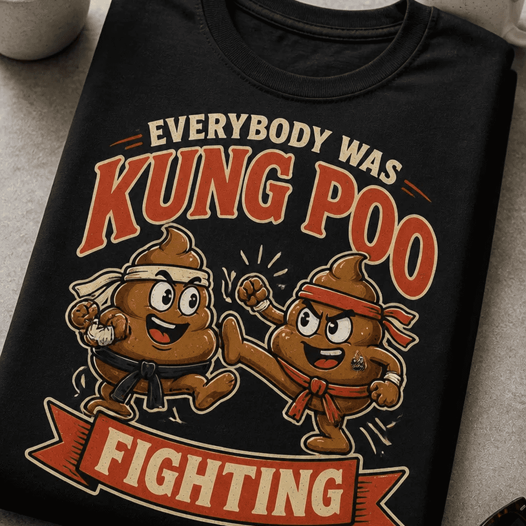 Majica everybody was kung poo fighting