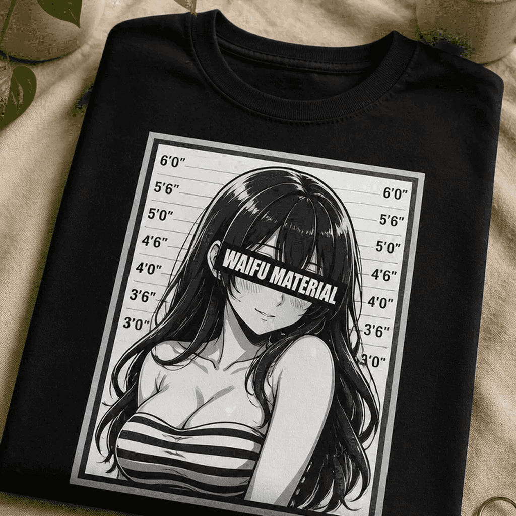 Majica za ljubitelje animeja - WAIFU MATERIAL
