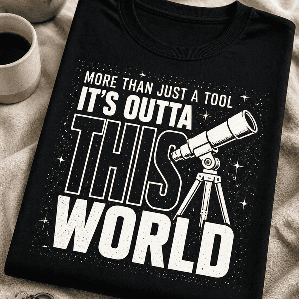Majica za ljubitelje astronomije več kot le orodje